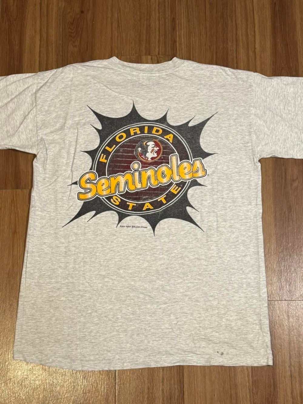 90s Florida State University Seminoles Grey College Size XL T-shirt